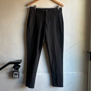 7 Diamonds Infinity Tech Pants Black Slim Business Casual Stretch 30 Normcore